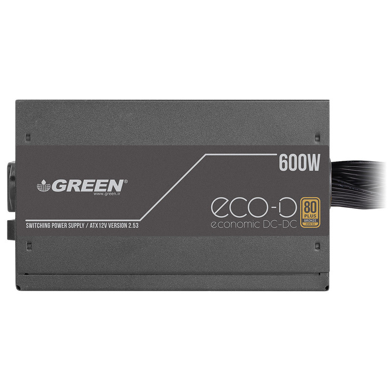 منبع تغذیه کامپیوتر 600 وات گرین مدل GP600A-ECO D