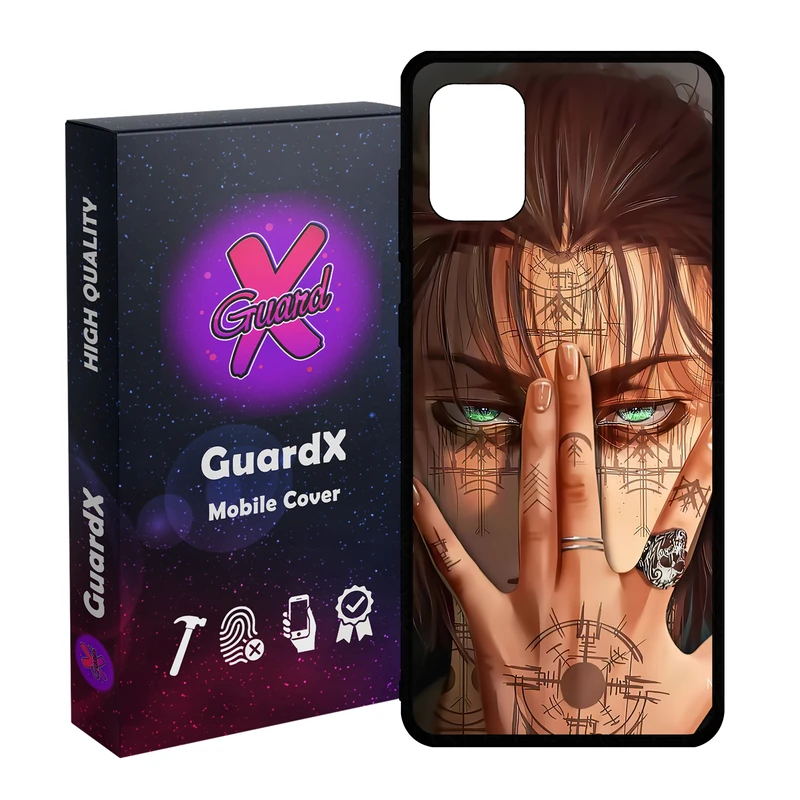 کاور گارد ایکس طرح Eren Anime مدل Glass10449 مناسب برای گوشی موبایل سامسونگ Galaxy A51 4G