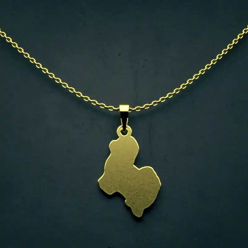 گردنبند طلا 18 عیار زنانه مدوپد مدل سگ کد J3-1-1221