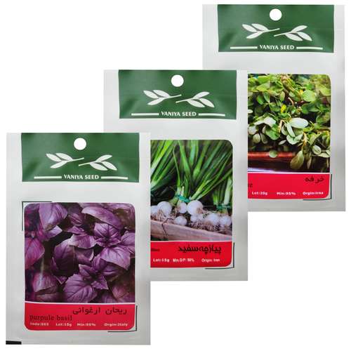 بذر سبزی خوراکی وانیا سید مدل P3 مجموعه 3 عددی