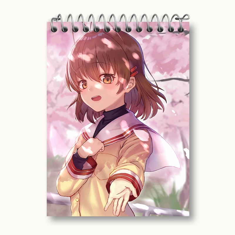 دفتر یادداشت 50 برگ خندالو مدل ناگیسا انیمه کلاناد Clannad کد 22385