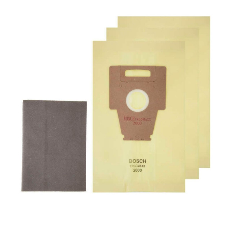 پاکت جاروبرقی مدل 2000 مناسب جاروبرقی بوش ارگومکس 2000 بسته 5 عددی به همراه یک عدد فیلتر