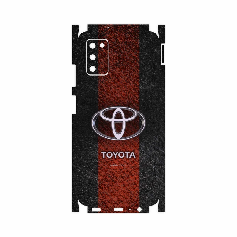 برچسب پوششی ماهوت مدل TOYOTA-Logo-FullSkin مناسب برای گوشی موبایل سامسونگ Galaxy A03S