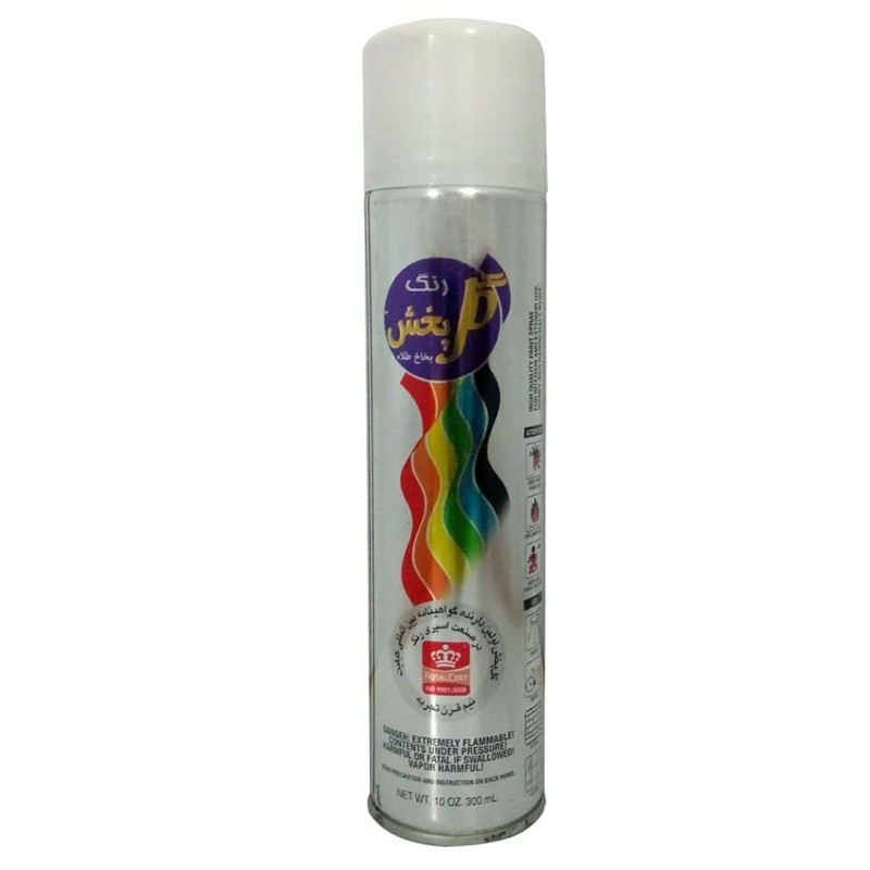 اسپری رنگ سفید مات گل پخش کد 2023 حجم 300 میلی لیتر
