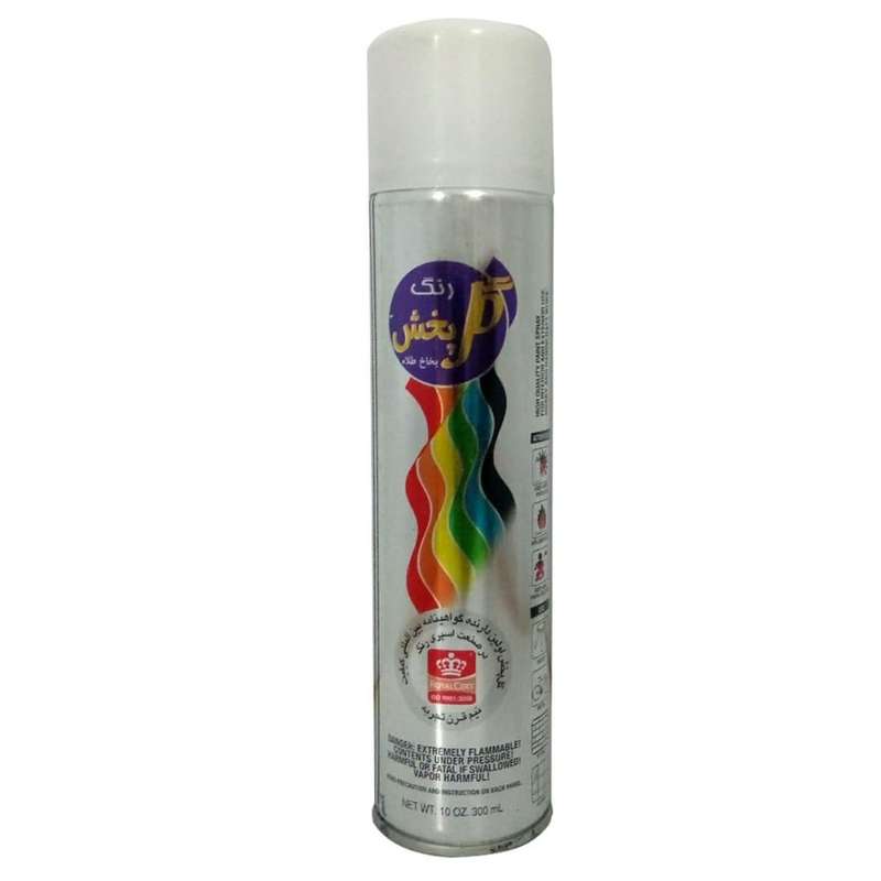 اسپری رنگ سفید مات گل پخش کد 2023 حجم 300 میلی لیتر