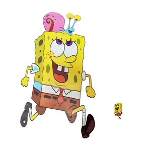 استیکر دیواری کودک طرح باب اسفنجی کد TT111 مجموعه 2 عددی 