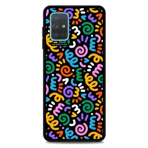 AKAM AMC-WSGA71-DOODLE13 Cover For Samsung Galaxy A71