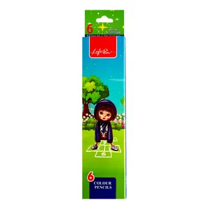 مداد رنگی 6 رنگ تی تی ام مدل دختر