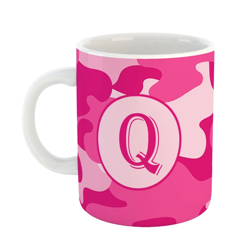 ماگ پاد افرین مدل فانتزی طرح حرف Q کد 12