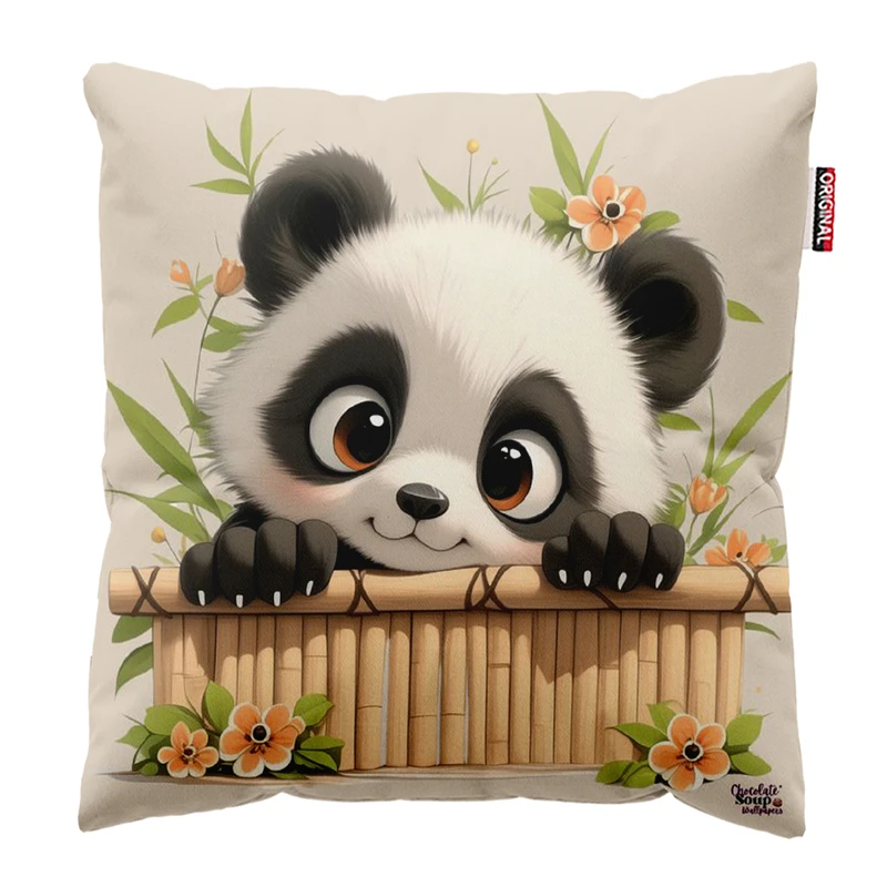 کوسن پاد آفرین مدل پاندای کیوت کد 350 سایز 30*30 سانتی متر