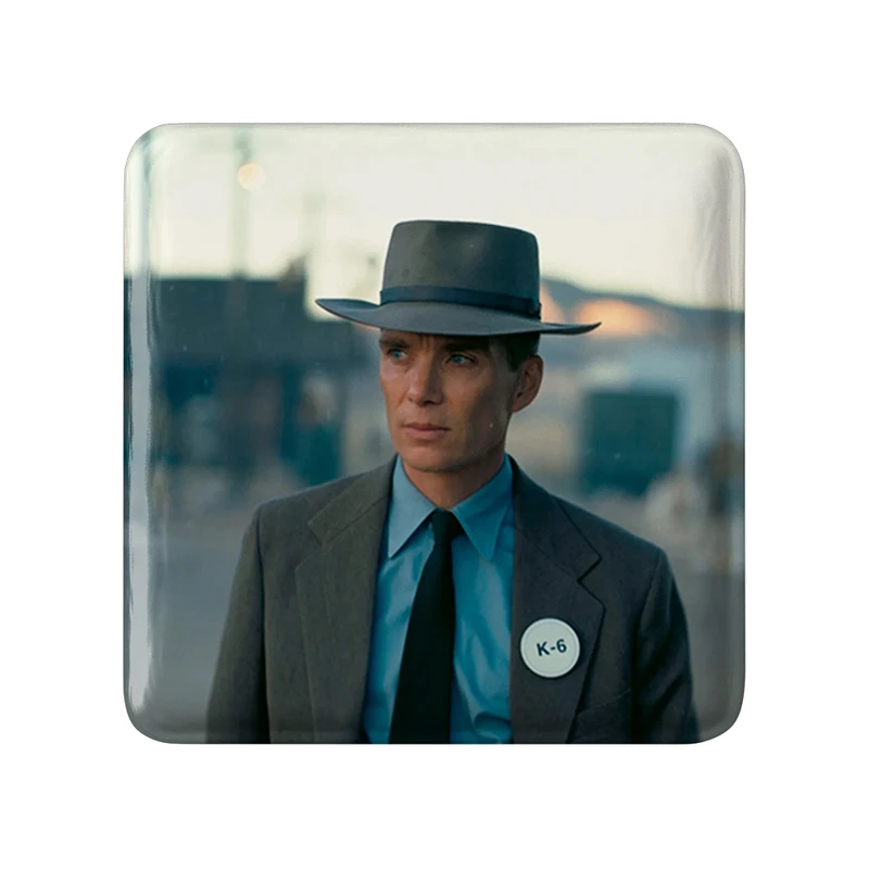 مگنت خندالو طرح اوپنهایمر Oppenheimer مدل مربعی کد 31018