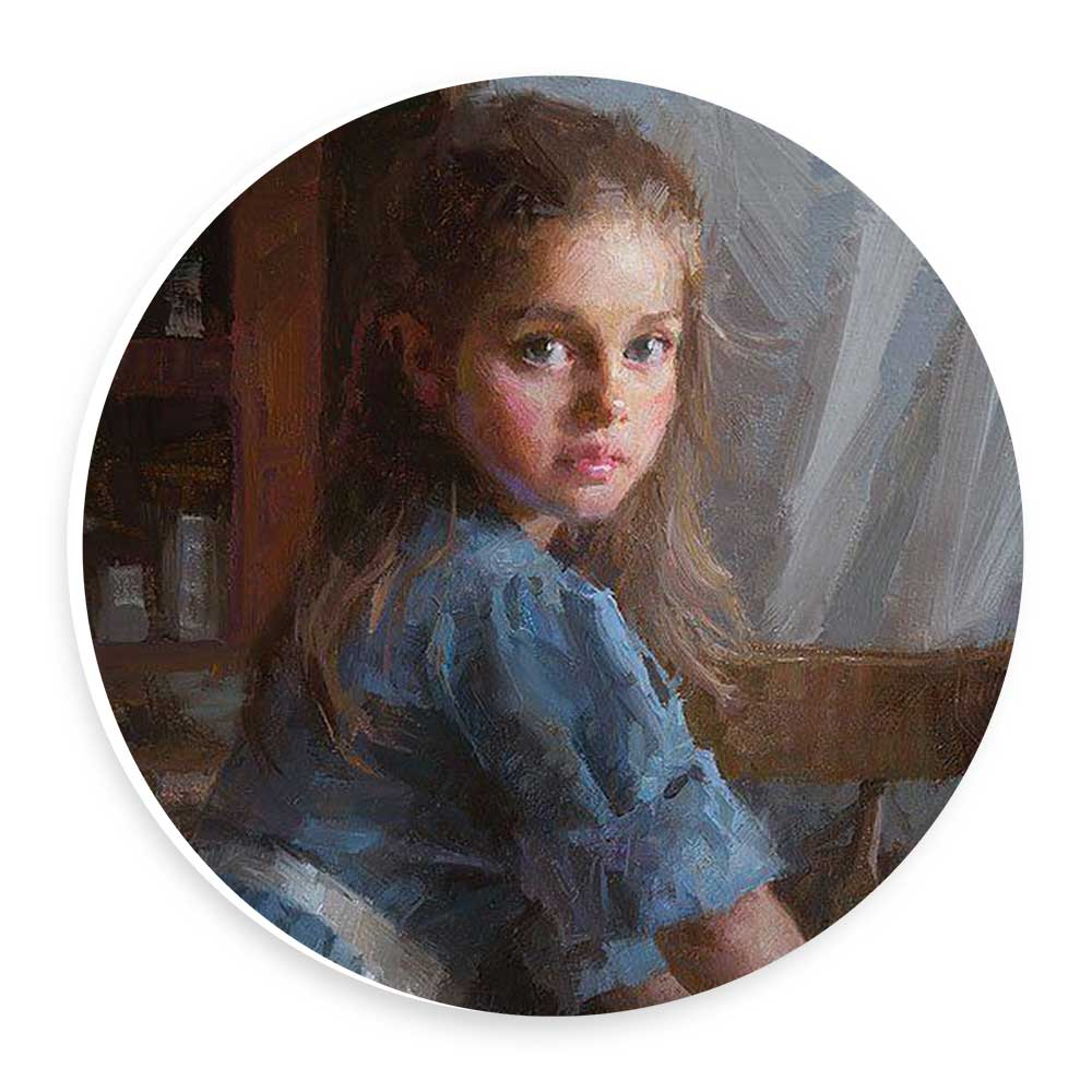  دیوارکوب طرح دختر پیش خدمت مدل wtb707