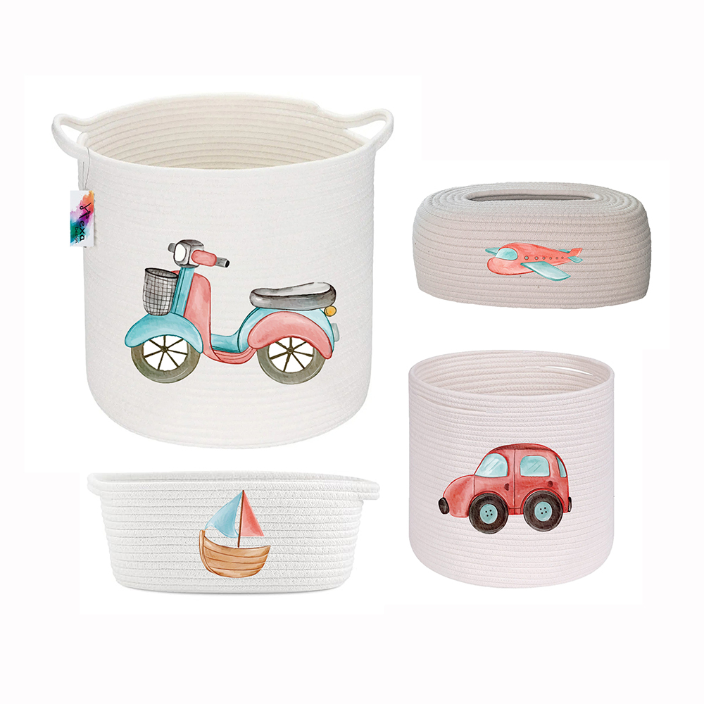 ست سبد وسایل کودک مدل موتور 3 مجموعه 4 عددی