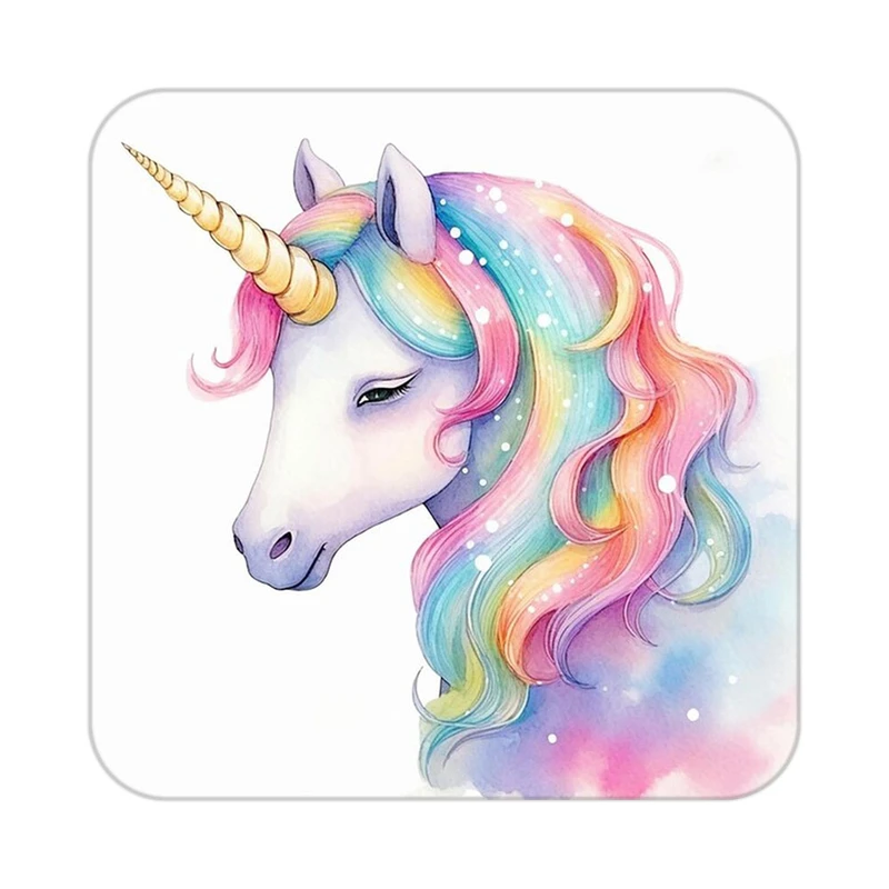 زیر لیوانی کاکتی طرح اسب تک شاخ و یونیکورن مدل mp33250