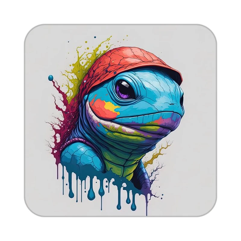 زیر لیوانی کاکتی طرح حیوانات رنگی مدل mp26382