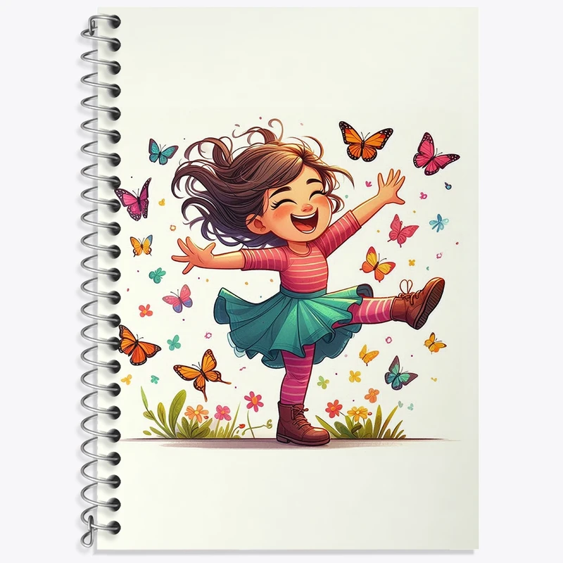 دفتر لغت 50 برگ خندالو طرح دختر شاد کد N1195