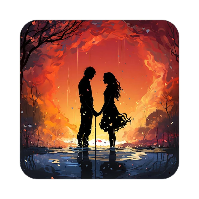 زیر لیوانی کاکتی مدل عاشقانه کد mp13273