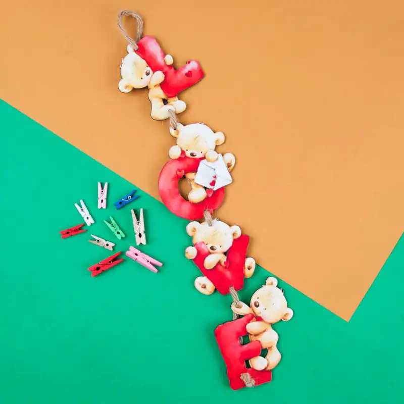 آویز تزیینی مدل خرسی عشق