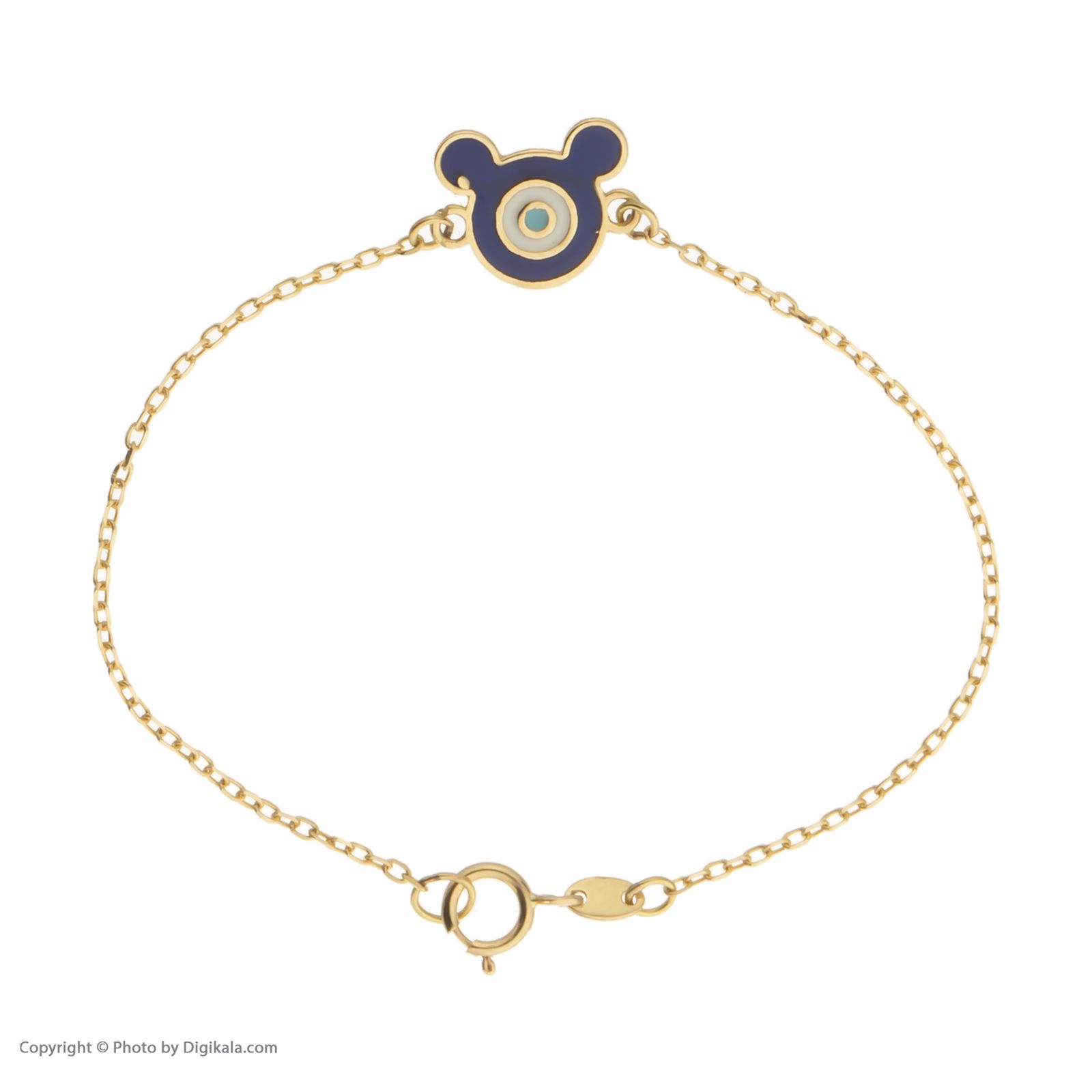 دستبند طلا 18 عیار دخترانه مایا ماهک مدل MB1109 -  - 2