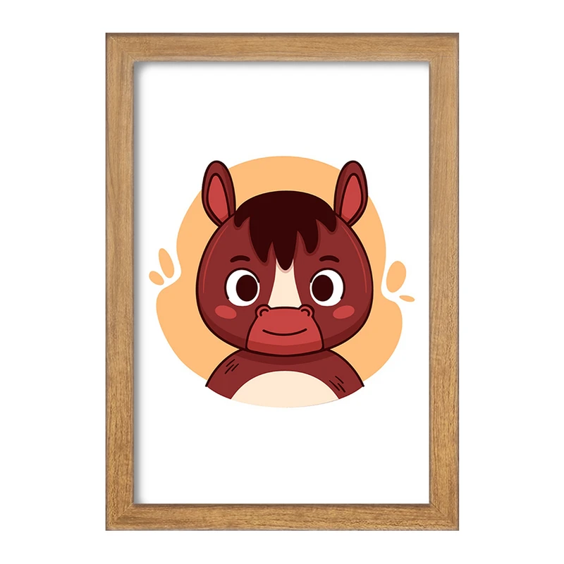 تابلو خندالو مدل اسب حیوانات بامزه کد 37166