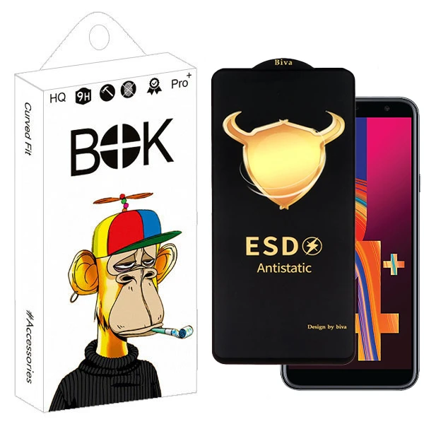 محافظ صفحه نمایش بوک مدل Biva Antistatic Touch مناسب برای گوشی موبایل سامسونگ galaxy j6 Plus / J4 plus