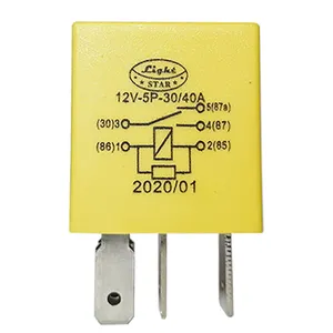 میکرو رله 30/40 آمپر لایت استار مدل R.M.12V.5P,30/40
