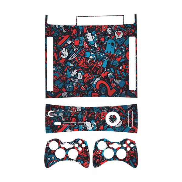 برچسب ایکس باکس 360 آرکید توییجین وموییجین مدل Freak 01 مجموعه 4 عددی