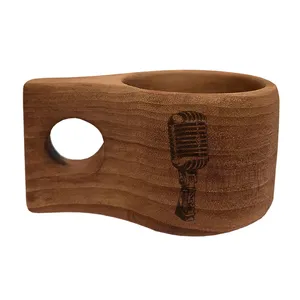 لیوان چوبی مدل میکروفون کد 654654