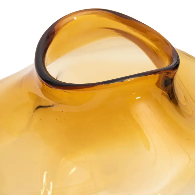 گلدان شیشه ای مدل دست ساز چکه