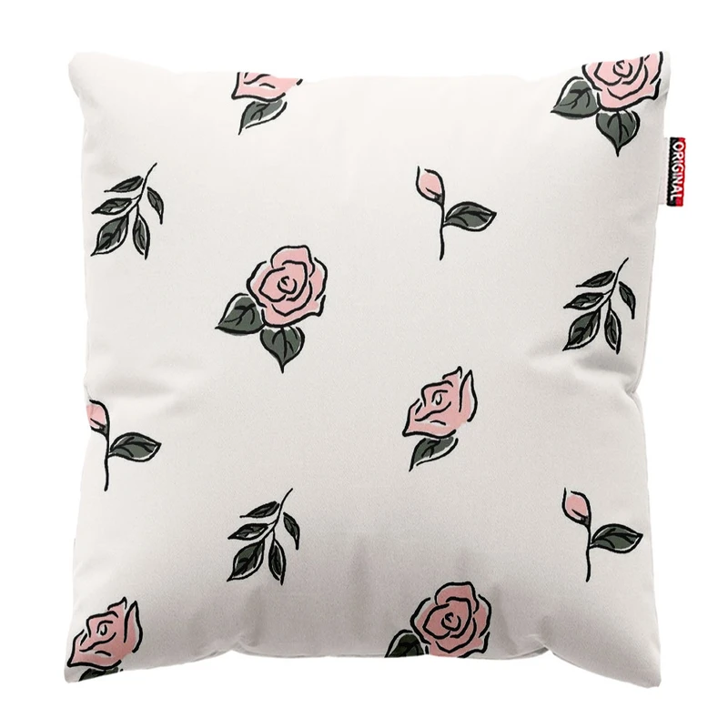 کوسن پاد آفرین طرح گل کد 3771 سایز 30*30 سانتی متر