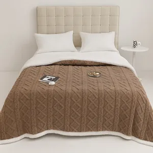 پتو 2 نفر مدل گوسفندی سایز 220x200 سانتی‌متر