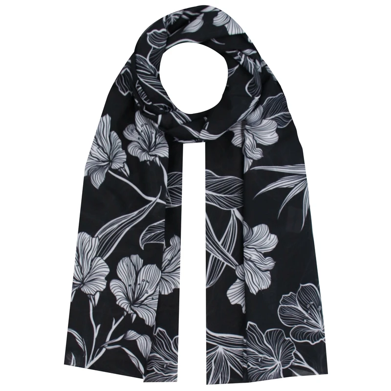 شال زنانه آنالیا مدل نخی طرح لیلیوم تابستانی کد 10190