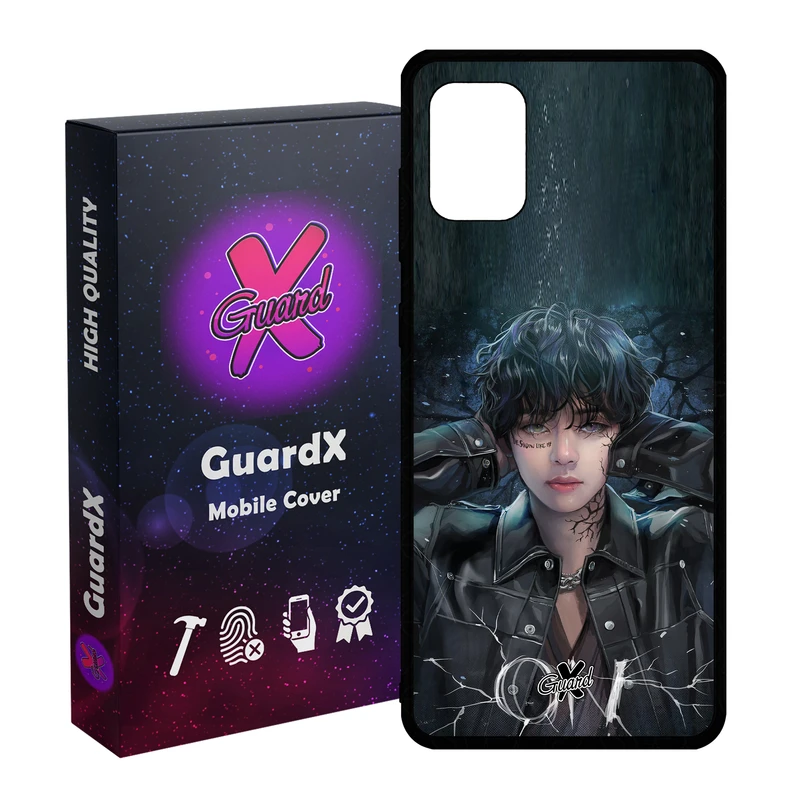 کاور گارد ایکس طرح Girl مدل Glass10374 مناسب برای گوشی موبایل سامسونگ Galaxy A31