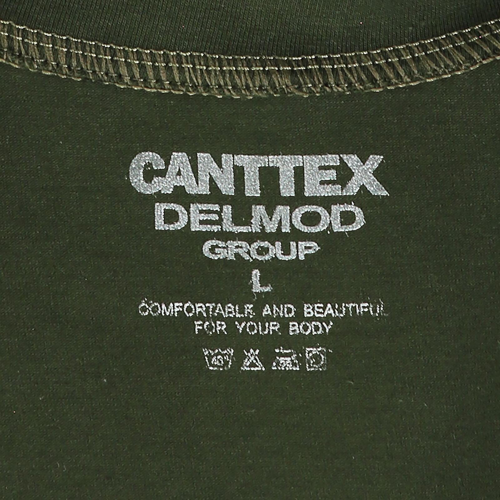 کراپ‌ تی‌شرت آستین بلند زنانه کانتکس مدل 208 -  - 5