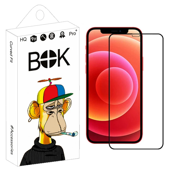 محافظ صفحه نمایش  بوک مدل +HD مناسب برای گوشی موبایل اپل Iphone 12/12Pro