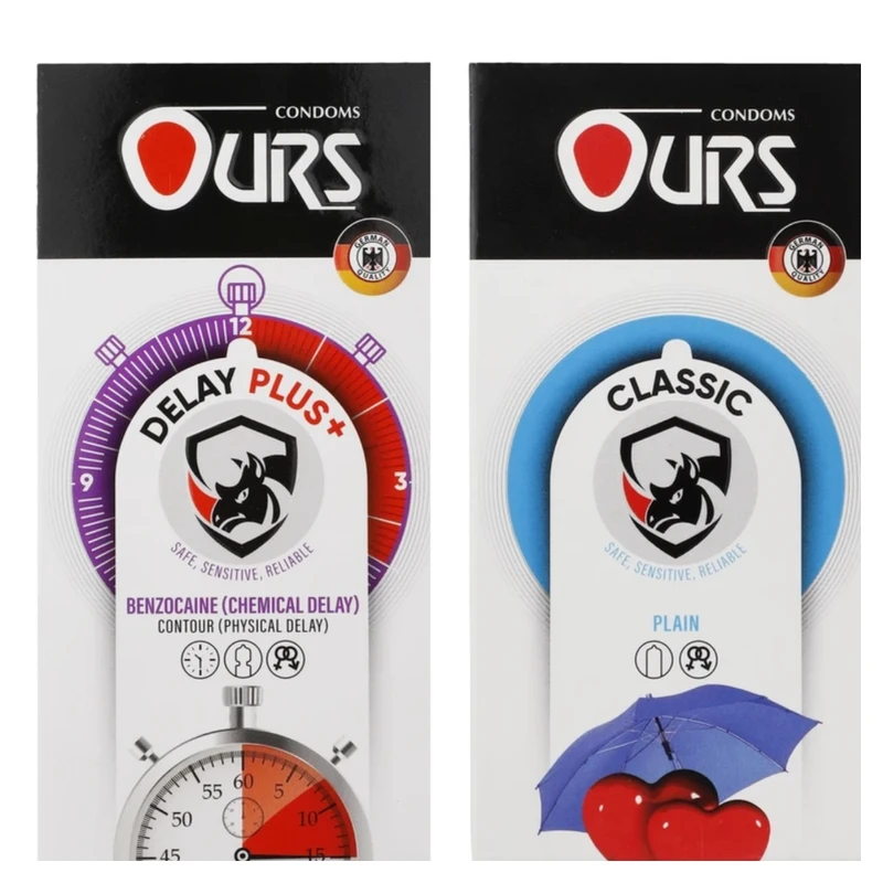 کاندوم ساده اورز مدل CLASSIC بسته 12 عددی به همراه کاندوم تاخیری اورز مدل DELAY PLUS بسته 12 عددی