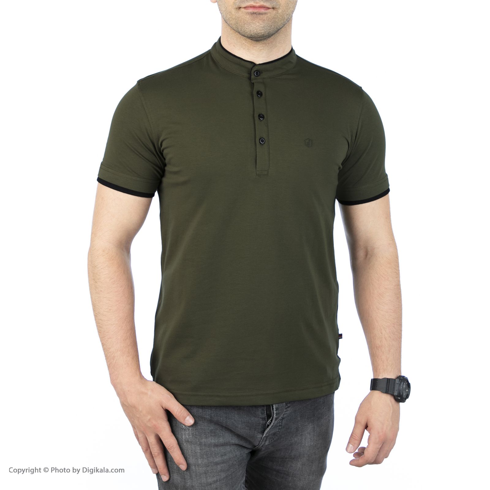 تی شرت آستین کوتاه مردانه جامه پوش آرا مدل 4011270558-43 -  - 2