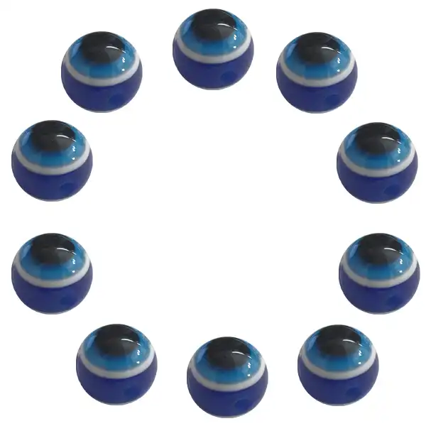 مهره دستبند مدل چشم و نظر کد 27 بسته 10 عددی