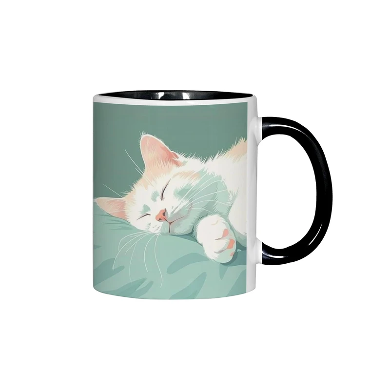 ماگ ژالینو طرح گربه در خواب کد 001