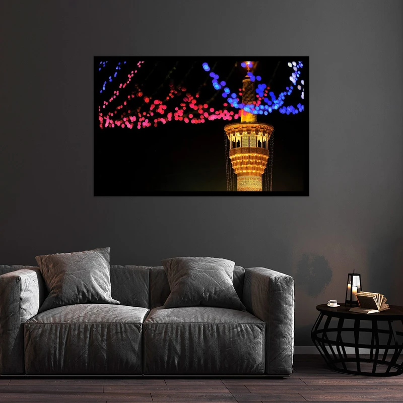 تابلو بکلیت طرح مناره و گلدسته حرم امام رضا (ع) مدل B-bu2606