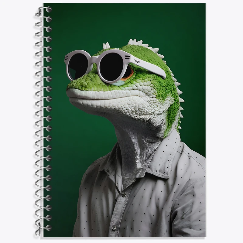 دفتر نت موسیقی 50 برگ خندالو طرح مارمولک بامزه کد F7173