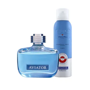 ادو تویلت مردانه اس پی پی سی مدل aviator authentic حجم 100 میلی لیتر به همراه اسپری مردانه مدل aviator حجم 200 میلی لیتر 