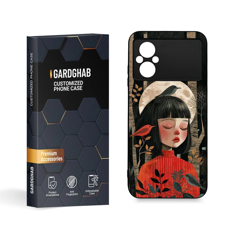 کاور گارد قاب مدل دخترانه مناسب برای گوشی موبایل شیائومی Poco M4 5G / Poco M5 4G