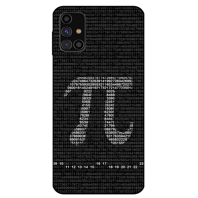 کاور مگافون طرح عدد پی مدل 7240 مناسب برای گوشی موبایل سامسونگ Galaxy M31 S