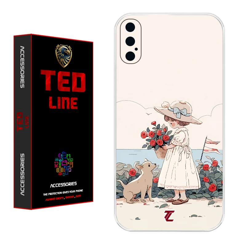 کاور تدلاین طرح دختر کد 1208 مناسب برای گوشی موبایل اپل Iphone X / XS