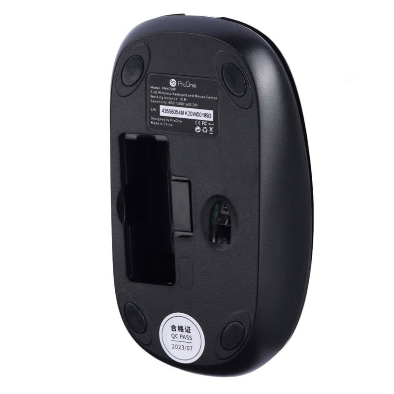 کیبورد و ماوس بی سیم پرووان مدل PMK20W، سوئیچ ممبران، Full-size