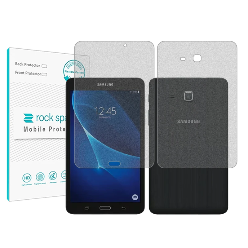 محافظ صفحه نمایش مات راک اسپیس مدل HyMTT مناسب برای تبلت سامسونگ Galaxy Tab A 7.0 به همراه محافظ پشت تبلت