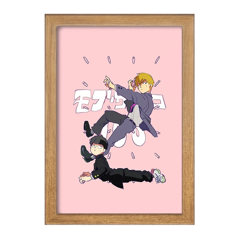 تابلو خندالو مدل اراتاکا و شییکو انیمه موب سایکو Mob Psycho 100 کد 24444