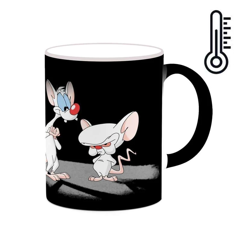 ماگ حرارتی کاکتی مدل کارتون Pinky And The Brain کد mgh22934