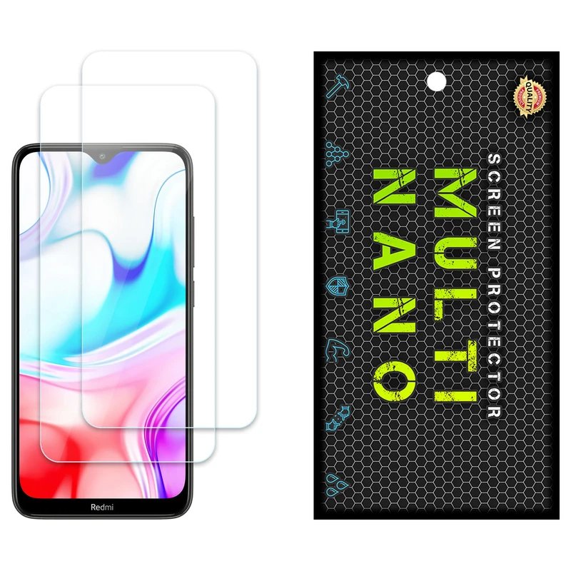 محافظ صفحه نمایش مولتی نانو مدل X-S2N مناسب برای گوشی موبایل شیائومی Redmi 8 بسته دو عددی